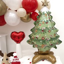 스탠딩에어벌룬 크리스마스트리 38인치 풍선