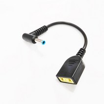 NCHTEK노란색 사각형 암90 도 DC 4.5x3.0mm 수 핀 전원 충전기 변환기 케이블 약 15CM1 개, 한개옵션0