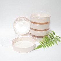 맘앤팩 나무용기 FLR-02 OPS뚜껑 소량, 1세트, 1개입