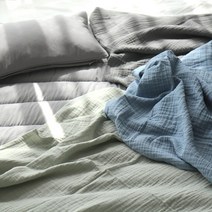 동광 스토리 Cotton 100% 3중 요루거즈 블랭킷, 라이트 카키