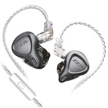 린후 이어폰 CCA CSN 인 이어버드 소음 감소 3.5mm 휴대용 헤드폰, 회색, 마이크 포함