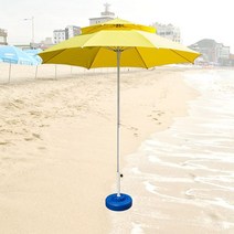 [쿠오]카페 파라솔 야외 비치 캠핑 받침대 포함 팔각 2단~53030EA+V, 서쿠나오5쿠팡5 파라솔-아이보리