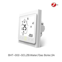 zigbee 스마트 온도 조절기 온도 컨트롤러 허브 필수 물전기 바닥 난방 물가스 보일러 알렉사 구글 홈, BHT-002-GCLZBW, 협력사