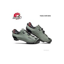 새로운 2023 Sidi TIGER 2 카본 MTB 산악 자전거 신발 : SAGE, 42, 42