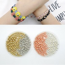 팔찌부자재 골드볼 골드구슬 4mm 6mm 8mm 비즈공예 매듭팔찌 매듭반지 악세서리부자재 악세서리 재료 키링재료 마크라메 비즈구슬, 골드