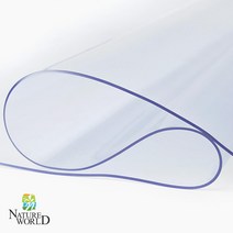 네이처월드 유리대용 투명 데스크매트 테이블 매트 책상 식탁 PVC 주방 방수 테이블보, (폭70cm)_1개5cm, 두께 2mm