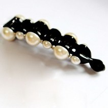 패션 레트로 진주 크리스탈 라인석 헤어 클립 빈티지 레이디 미니 크라운 클로 스타일링 액세서리, [11] B