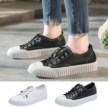엣지걸슈즈 M07 푹신푹신 인생 캔버스화 스니커즈 레이스업 슬립온 여학생 운동화 2.5cm