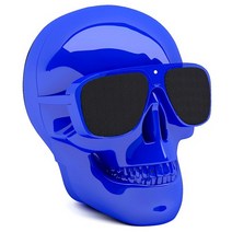 자르 AeroSkull NANO 해골 블루투스 스피커, GLOSSY BLUE