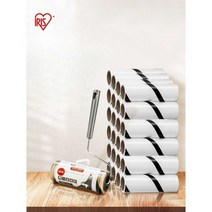 청소 먼지롤러 브러쉬 종이 교체 롤 머리카락 제거, 화이트 모델 + 리필용 4롤