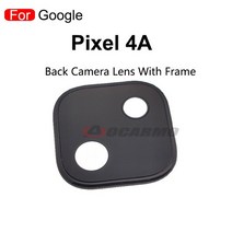 캐논 니콘 호환 미러리스렌즈 접착 스티커 교체 부품이있는 google pixel 5 4a 5g 4g 백 카메라 렌즈 용, 픽셀 4a4g-withframe