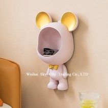 벽걸이 수납 선반 침실 방 벽 열쇠 수납 선반 장식 침대 머리맡 배경 벽면 걸이, 핑크