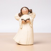 인테리어 소품북유럽 요정 천사 동상 인형 미니어처 수지 공예 미니 정원 홈 인테리어 액세서리 웨딩 기독, 03 Reading book