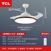 TCL 북유럽 원목 텐밀리언 스텔스 레스토랑 선풍기 거실 가정용 선풍기-192932, 옵션09