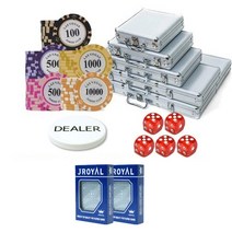 카지노칩 국제규격 포커칩 하드케이스 세트 100P 200P 300P 500P, 데칼크레이 300p 알루미늄 하드케이스 세트