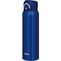 일본 써모스 텀블러 보냉 보온 물병 휴대용 물통 원터치, 750ml, 네이비