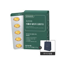 모어네이처 혈행건강 프리미엄 식물성 알티지 오메가3 60캡슐-1개