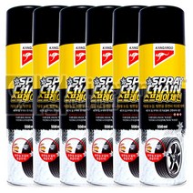 캉가루 에탄올 스프레이체인-550ml 6개 스노우체인 눈길방지 미끄럼방지 겨울용품 레인OK 자동차체인 타이어체인 체인 스프레이체인