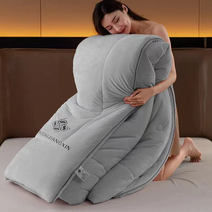 포근한 구스이불 거위털 겨울 호주 호텔 보온 캐시미어 침구 사계절 뉴질랜드 양털 에어울, 연회색(스킨케어 두껍고 보온속열)