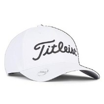 타이틀리스트(Titleist) 남성 골프 모자 플레이어 퍼포먼스 볼 마커 캡 HJ22CCM RDBK, 화이트/블랙