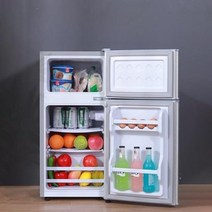 12V24V DC 냉장고 카라반 트레일러 캠핑카, 단일사이즈, 은색양문1882겹냉동(에너지효율1급)