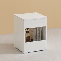 달리빙앤 수납 화장대 의자, 화이트