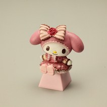 기계식 키보드 커스텀 키캡 포인트 새로운 Sanrio 기계식 3D 키캡 게임 키보드 액세서리 쿠로미 멜로디 만, 한개옵션2, 03 color C, 한개옵션1
