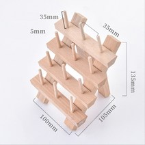 실패꽂이 실걸이 원목 스풀 접이식 나무 실 홀더 너도밤 나무 실 스탠드 주최자 자수 및, 12 스풀, 양모없이