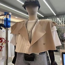 간절기 조끼 니트 아노락 경량 데님 동대문 디자인 센스 패치 워크 더블 브레스트 아웃도어 짧은 아우터 웨어 봄 신제품