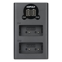 카메라 배터리 충전기 AOLY NPW126 B Fujifilm 후지 FinePix HS30EXR HS33EXR HS50EXR XA1 XE1 XE2 XM1 XPro1 XT1 호환, 03 NEW Dual Charger