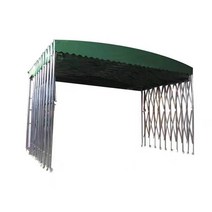 이동식 차고 공장 캐노피 야외 어닝 접이식 자바라 창고, 8m x 4m x 2.5m