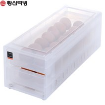 창신리빙 냉장고 서랍 에그트레이 B형 (에그 32구) 투명