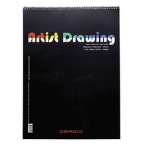 쇼핑오션세르지오 스케치북 4절 16매 Drawing 39x53.5cm 디자인스케치북 드로잉북 화방용스케치북 화방준비물 그림스케치북+dhtustyvld, NONE