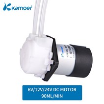 1마력모터 수중펌프 양수기Kamoer-미니 KPP 워터 펌프 6V/12V/24V DC 모터 연동 도징 실리콘 튜브 포함, 06 24V L type_05 S06
