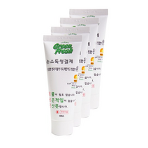 그린후레쉬 휴대용 손 소독청결제, 60ml, 4개