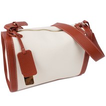 가벼운 투톤 스퀘어 미니 지퍼 숄더백 크로스백 가방