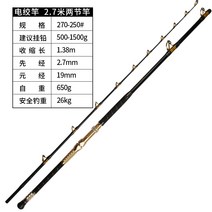 (해외구매대행)도깨비낚시 DEEP SEA 침선대 선상대 다금바리대 대구낚시대 전동릴대 선상낚시대 도깨비팜2, 2.7m  250호