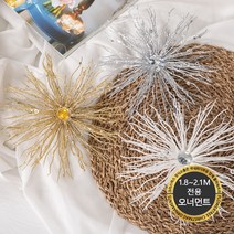 크리스마스 트리 전용장식 1.8M-2.1M 오너먼트 DIY 꾸미기 사이즈별 볼 소품 플트180A 2, 28.크리스탈샤프설정, 23cm-화이트