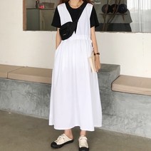 드레스날다 풍성한 실루엣 슬리브리스 롱원피스 mops1236