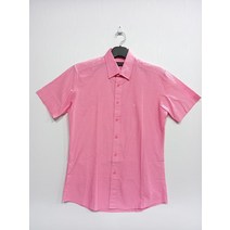 루이까또즈 핑크 스트라이프 반팔남방 남95 (220476)