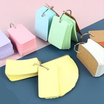 5개 초등학생 영어리딩학원 휴대용 미니 단어장 수험생 단체선물 취준생 링노트 한자 과외교사, 하늘색