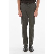Corneliani ID 울 AND 코튼 더블 PLEATED PANTS 824510 8813095 030