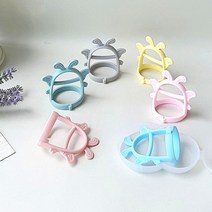 아가프라 나비 손목 치발기+케이스 신생아 아기치발기, 나비손목치발기(블루)+케이스