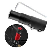 자전거 핸들 바 높이 어댑터 넥 익스텐션 헤드 업 레이저 자전거 스템 라이저 28.6mm 자전거 포크 샤프트 익스텐션 BMX, 블랙 12cmx3.5cm