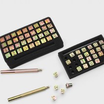 가죽공예용 가죽 이니셜 펀칭 스템프 (이니셜 각인도구), 2.B형-9mm(알파벳A~Z+숫자)