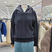 러브앤쇼 배색 후드 니트 lcckgkt05