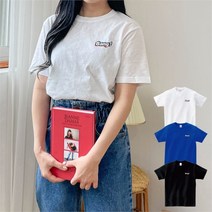 [험블스튜디오] 뱅로고 라운드 오버핏 커플 반팔티