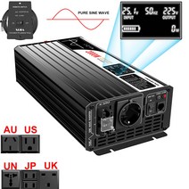 2000W 순수 사인파 전원 인버터. 12V/24V/4 DC ~ 110V LCD 화면, 02 24V_01 110-120 볼트_06 europe