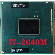I7-8700K SR03R 인텔 코어 i72640M 노트북 프로세서 소켓 G2 rPGA988B cpu 100 제대로 작동 I7, 한개옵션0