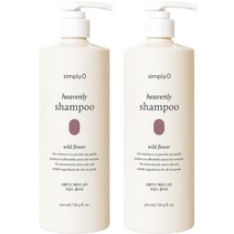 심플리오 헤븐리 샴푸 [와일드 플라워] 500ml 약산성 천연샴푸, 7개